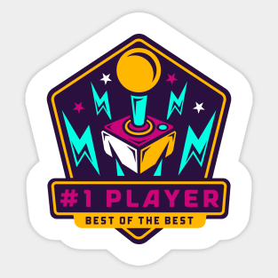 #1 PLAYER Sticker